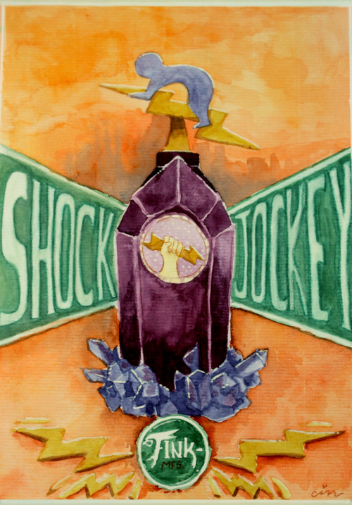 Shock Jockey Art by Cintia Baquini http://Bakabluechi.deviantart.com/