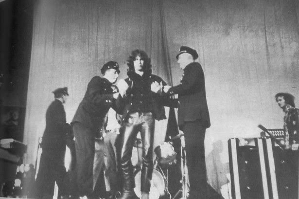  Saturday December 9th 1967, New Haven Arena Jim Morrison: first rock star arrested