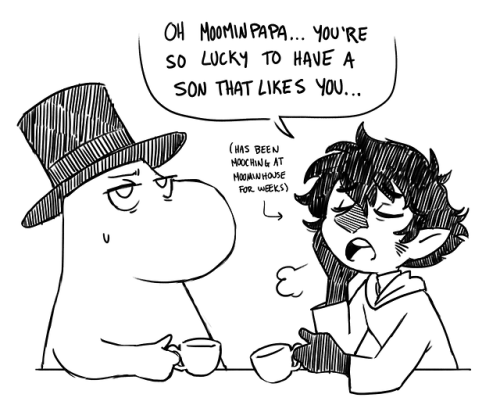 Tbh I Just Wanted To Draw Moominpapa Calling Out The Joxter