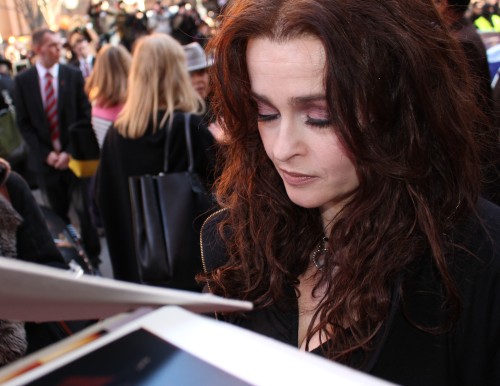 filmbabbling:Helena Bonham Carter (before Cinderella press conference, 13.2. 2015) (x)