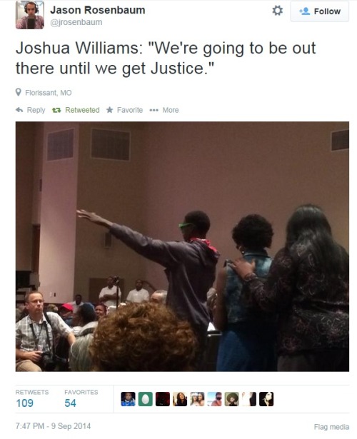 iwriteaboutfeminism:City Council meeting on Tuesday night in Ferguson. Part 4.