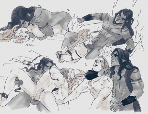 vibaddiee:  Angbanging for my 18+ patreon tier!   Poses were ref’ed.Drew them to this song :)