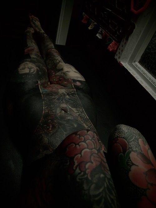 guyletatooer:  New step on Celine  New Layer … Home Shakthi Om  Toulouse , FRANCE 