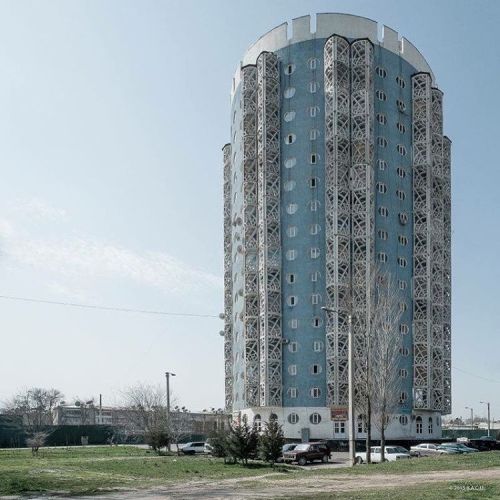 b-a-c-u: Residential complex, Dushanbe, Tajikistan, built in 80-s. Architects: Yusuf Nalgiyev, L. A