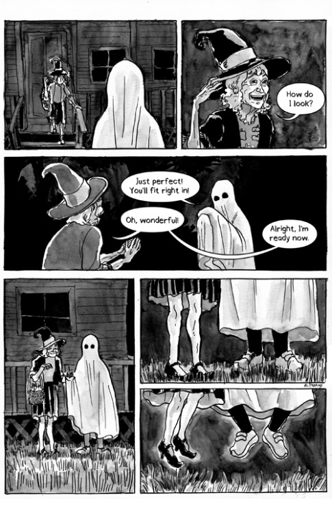 fledglingdoodles: The Spirit of Halloween - My comic for Lazerzine Vol. 6 Under Disguise (full zine 