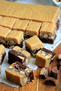 fullcravings:  Peanut Butter Fudge Brownies