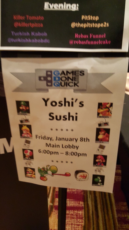 I missed Yoshi’s Sushi for my brother’s birthday dinner, but at least I still got the sign!