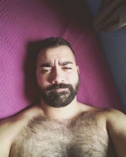 sweatyhairylickable:  http://sweatyhairylickable.tumblr.com for more hairy sweaty dudes! 
