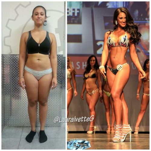 Before After Female Muscle Bodybuilders and Weight Loss