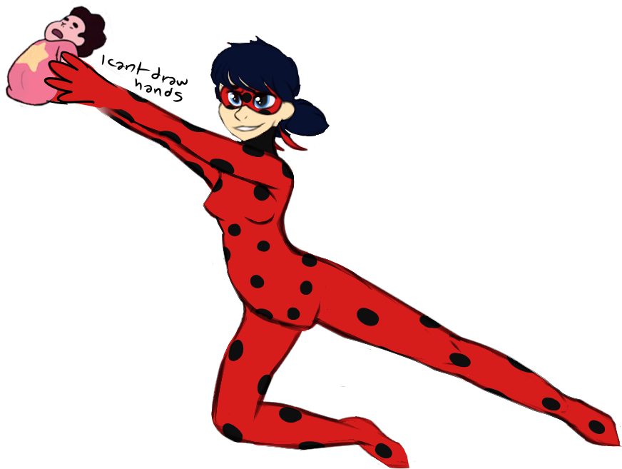 catmagedddon:  i tried to sketch ladybug flying through paris for anatomy practice