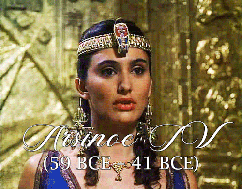historicwomendaily:“I am old enough to rule.”Arsinoe IV (bet. 68 – 59 BCE – 41 BCE) was a claimant t