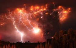 yourbffjosh:  Thunderstorm,  Puyehue Volcano, Chile