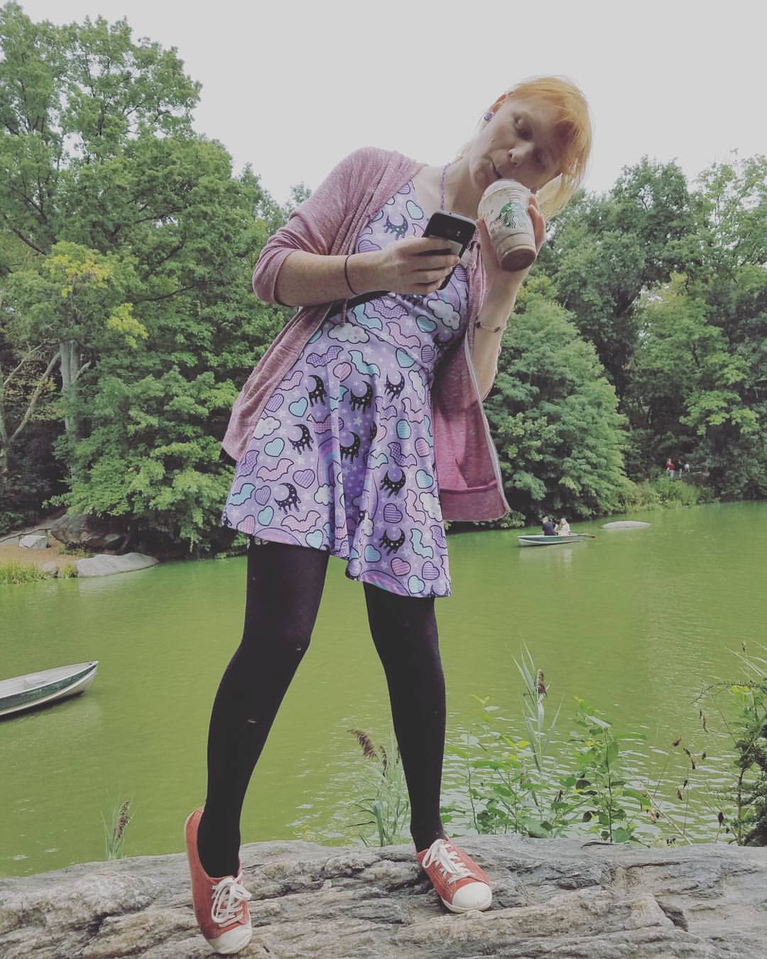 Out poke hunting in NYC today! (at Central Park in NYC)