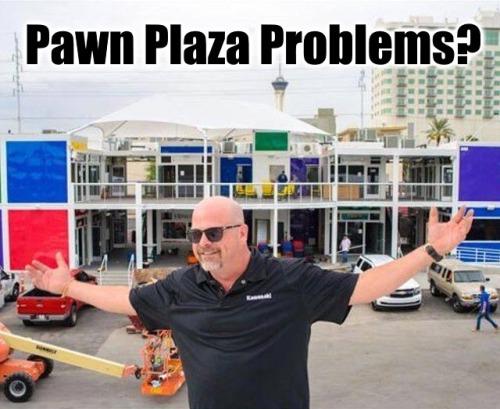 lasvegaslocally:  Rick Harrison’s Pawn Plaza might be in serious trouble… We’ve been hearing rumors for weeks about big problems at the new Pawn Stars-owned shopping center in Downtown Las Vegas.  Now we found out that one of its best shops – Smoke’s