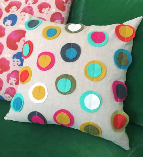 Holiday Sprinkle Dot Pillow - Stitch Lab Blog