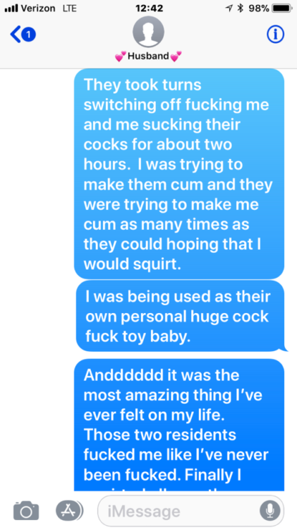 hotwife-texts: Part four of texts with my wife. One of our future adventures