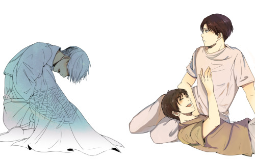 hikariix: “Are you okay with that, Rivaille? You’re never going to see Eren again.&rdquo
