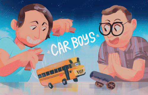 some quick fanart i did on stream for CAR BOYS (which, if youre not watching, you’re missin out!!)