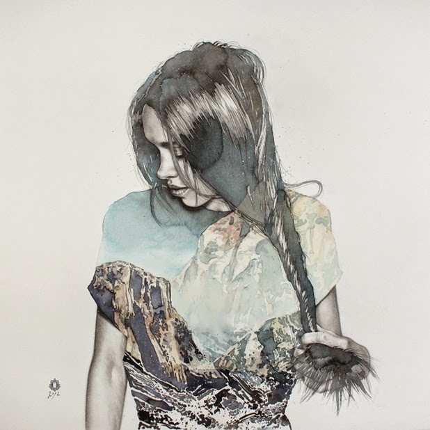 asylum-art:  watercolours and colored pencils illustrations by Oriol Angrill Jordà