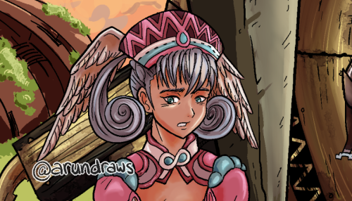 arundraws:“Does it hurt to remember?”My full piece for the Monado Zine! I wanted to illustrate Melia