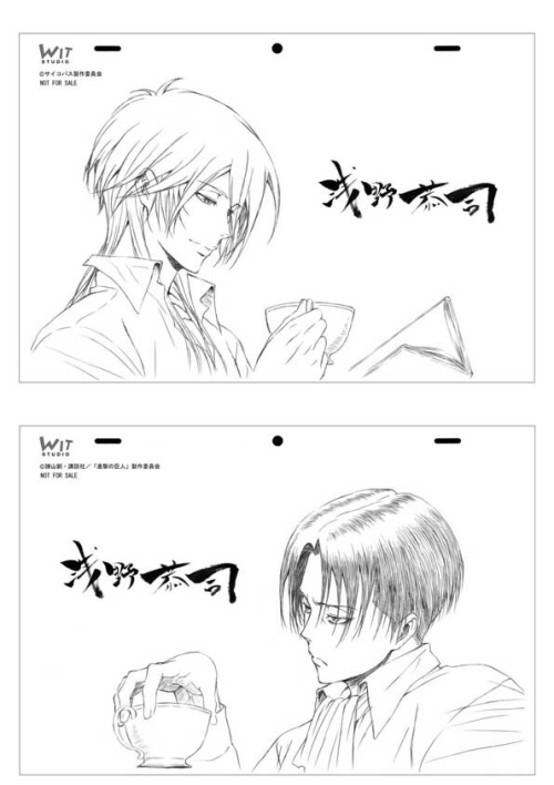 mink-jaeger:  New Official Art from Wit Studio !!! *p*With the character Makishima Shogo from Psycho-Pass and Levi !Twitter »>https://twitter.com/WIT_STUDIO/status/513497971942383616/photo/1 
