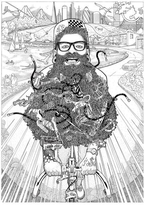 cadenced:  Bikes don’t Strike by Sam Ellis which is part of ARTCRANK London.