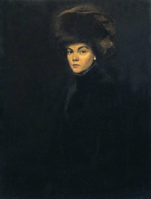 Sir William Nicholson, Lady in Furs, Mme. P. c.1907 