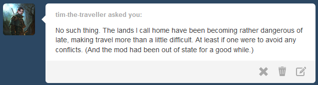 &ldquo;Well then, I&rsquo;m glad you are unharmed or so it seems. Is it worth
