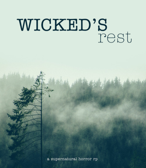 even Wicked things must Rest…S E A S O N    F O U R   :   F R A C T U R E S In a sleepy town renowned for its death rate and little else, an underground network of supernatural beings has made White Crest, Maine their home and hunting ground. Most folks are happily oblivious to the oddities of the town, but things have been stranger than usual. Time and space have become twisted up, anomalies popping up across town. Whether its the return of a deceased loved one or falling into another dimension, theres something eerie about it all. For some, echoes of the events from centuries past known as The Horrors are seeping through the cracks, trying to tear the town apart one final time. White Crests future is starting to look a lot like its past... if it has one at all.WICKEDS REST is an original, literate supernatural/horror-themed roleplay influenced by folklore, Stephen King, BTVS, The Witcher, Being Human, and more. We have a plenty of open skeletons, with rich lore to help drive plots and room for your creativity.————We accept 2 apps every Saturday! Season 4 has just begun, and theres no better time to join! #rp#rpg#roleplay#literate rp