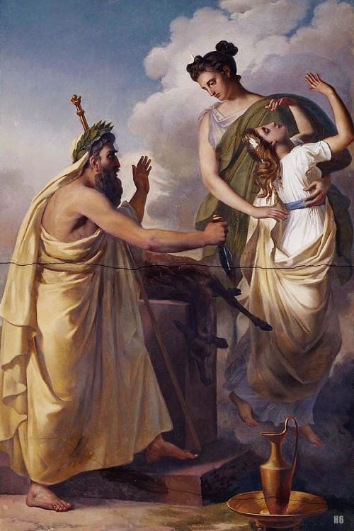 The Sacrifice of Iphigeneia, Abel de Pujol, between 1822 and 1825