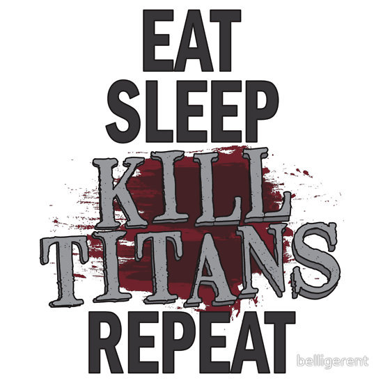 bearsatan:  A collection of my current Attack on Titan themed shirts on redbubble.