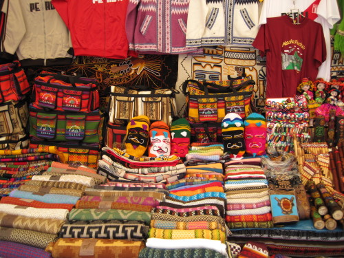 Tourist Treasures, Mercado, Pisac, Peru, 2010.