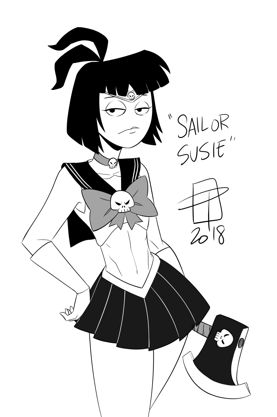 callmepo: “In the name of la lune… I will KEEL you…”  Creepy Susie as Sailor