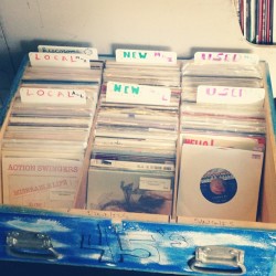 vinylfy:  45s at @sweatrecords #vinyl #vinil