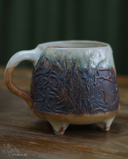 Maybe my personal favorite of the woodborer mugs I’ve made so far. These two are in the Etsy s