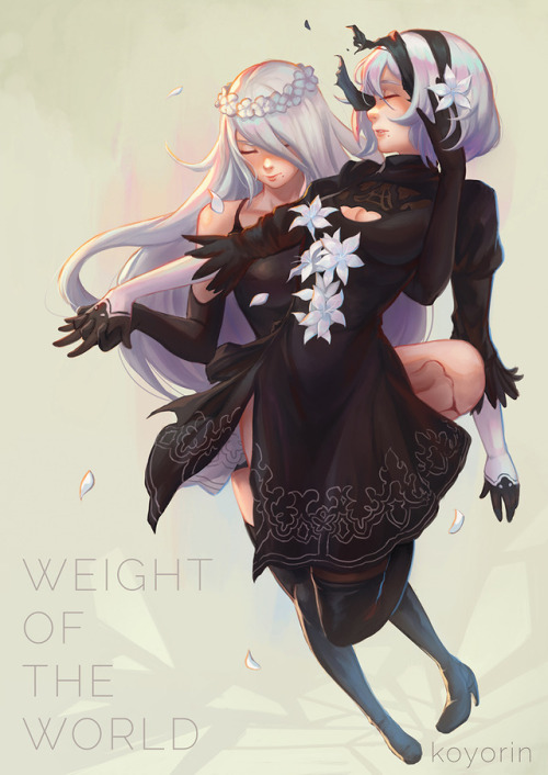 koyoriin: Weight of the World http://patreon.com/koyorinhttp://www.pixiv.net/member.php?id=12576068http://twitter.com/koyoriin Piece I did for a NieR: Automata fanbook! [ Previous NieR/NieR: Automata fanart ] 