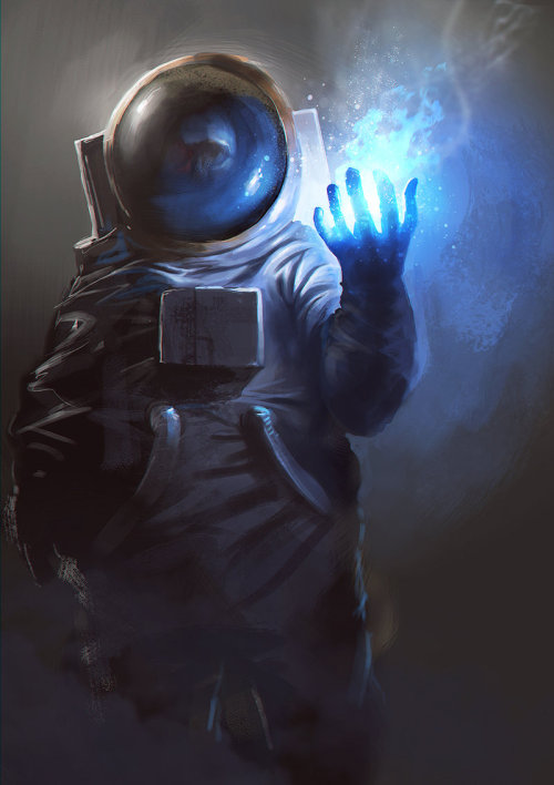 rhubarbes:  Astronaut Wizard by jordangrimmer  