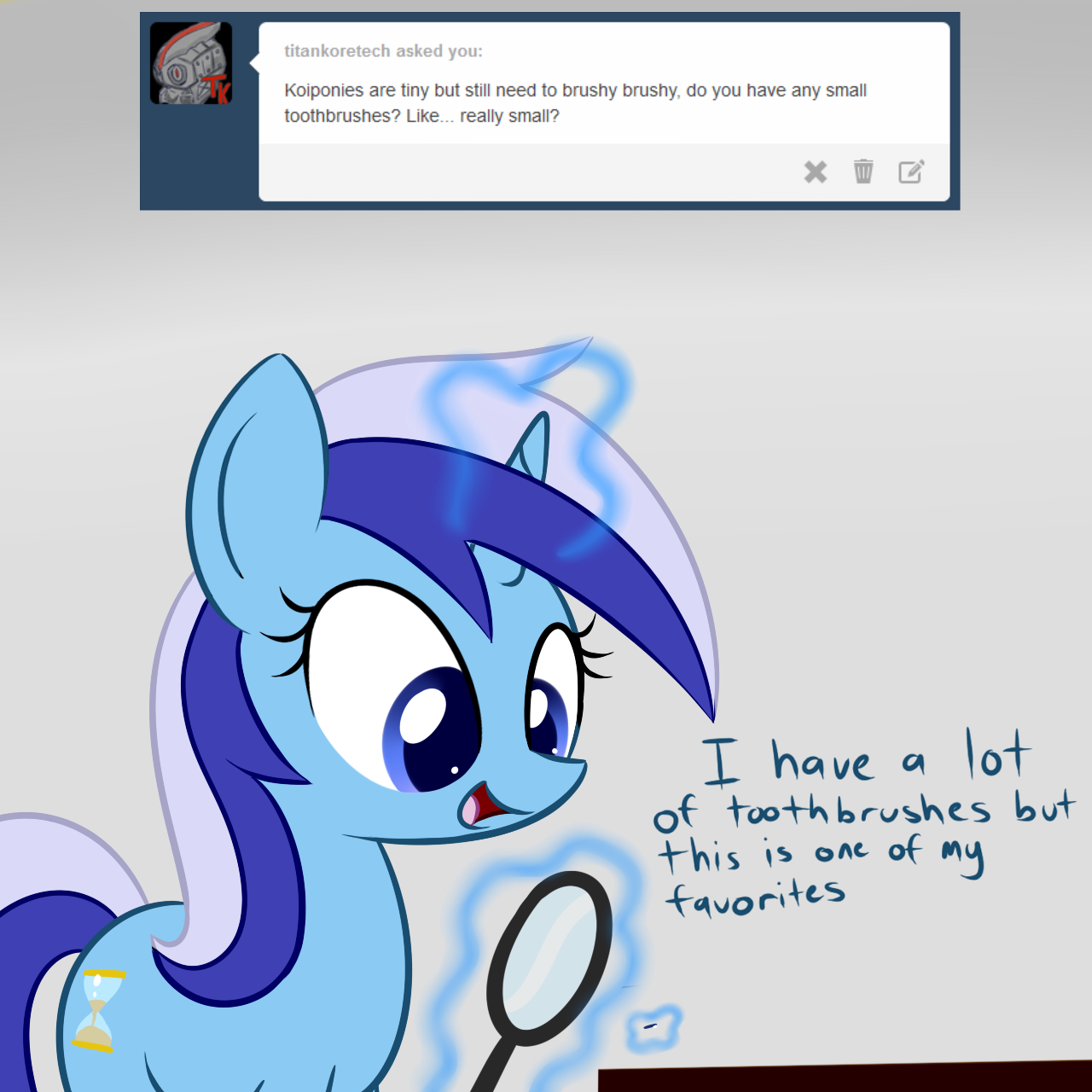 questioncolgatepony:  This is the smallest one I have  x3!