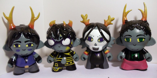 jumpingjacktrash: negativekarmaengine: Here are the finished figures! I am so very happy with how th