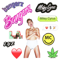 loveintothelight:  transparent Bangerz stickers