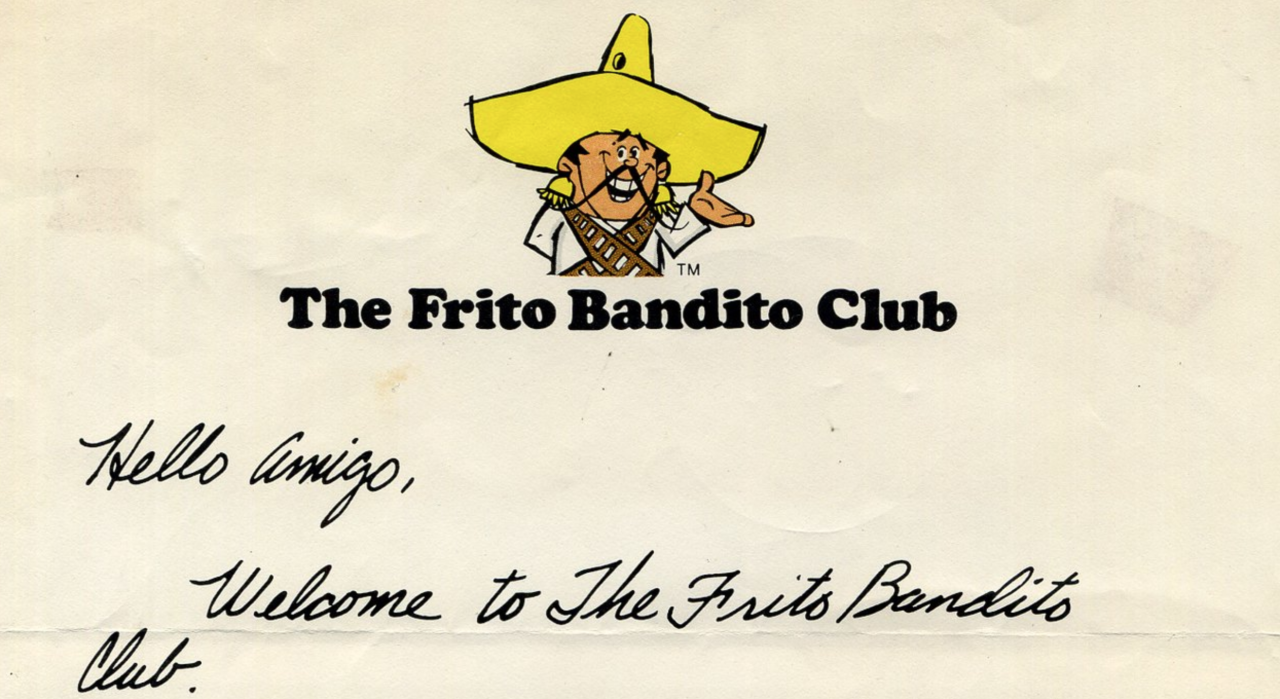 Showbiz Imagery and Forgotten History, The Frito Bandito was only around  for four years 