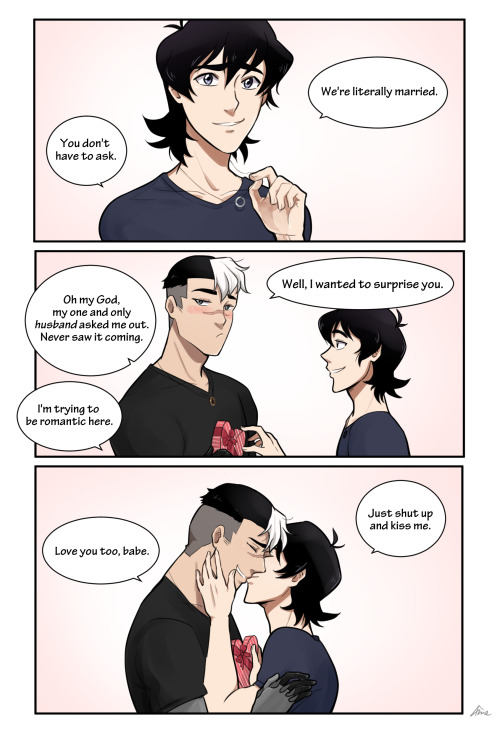 ame-gafuru:for the sheith valentines exchange on twitter! domestic AU for @kriitikaloaf ^^ even when