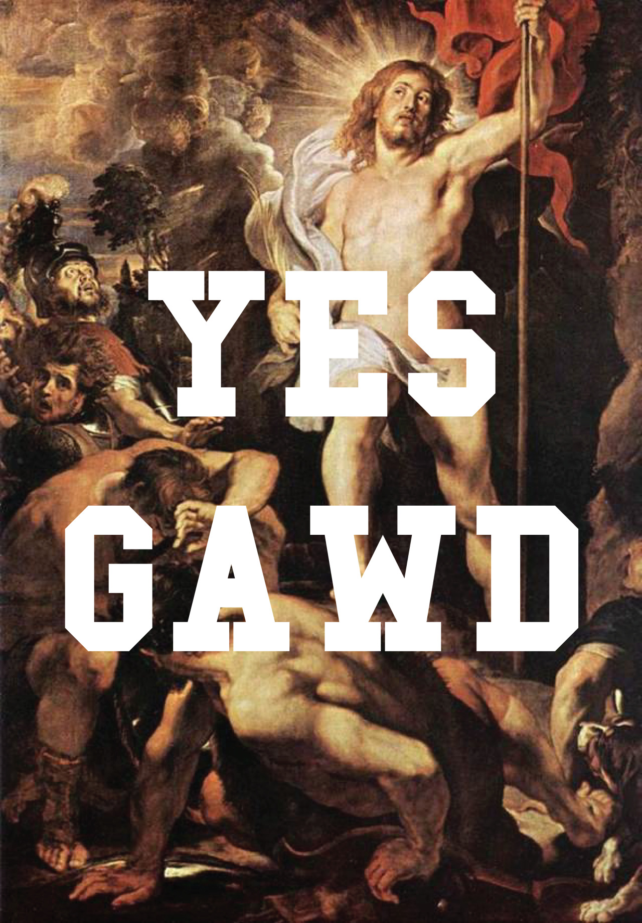 sissythatart:  The Resurrection of GAWD! The Resurrection of Christ (center panel)