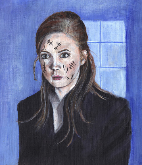 New Amy Pond acrylic painting! :)