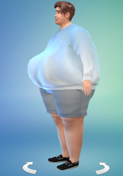 dumbassfeeder-deactivated8675309:  trash-ffa:  If you not thiccer than my sims husband, I don’t want u fam  Why does he have boobs like that  You absolute buffoon, that&rsquo;s his front butt