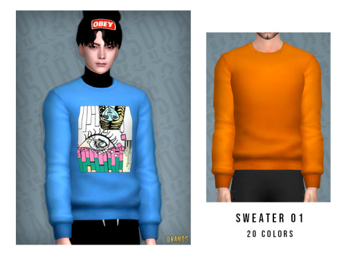 Sweater 01- New Mesh- 20 Colors- HQ mode compatible- Specular and Normal maps includedHope you like 