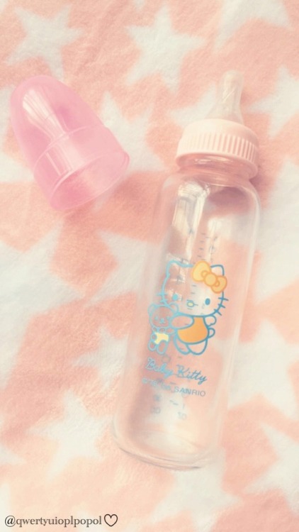 qwertyuioplpopol:My new baba came in the mail and I’m the happiest little baby✨