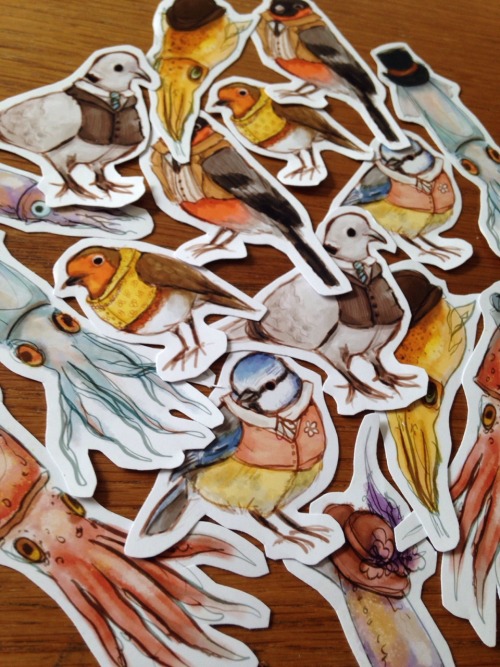 I may possibly have made bird/squid stickers
