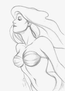 Ashcanallstars:  The Little Mermaid By Jenny Frison For “Women Of Disney” Week