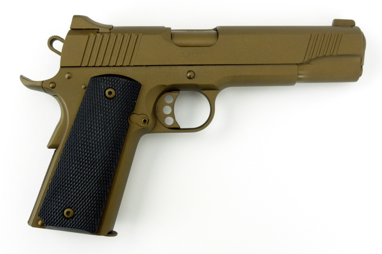 fmj556x45:  Kimber Custom II .45 ACP caliber pistol. 5” full size model with custom